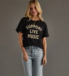 Support Live Music Tee-apparel-Panache Apparel Co.-The Funky Zebra Ames, Women's Fashion Boutique in Ames, Iowa