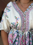 Hanna Paisley Border Print Dress-Dresses-Hayden-The Funky Zebra Ames, Women's Fashion Boutique in Ames, Iowa