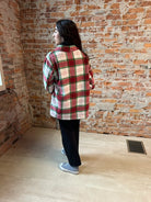 Christmas Shacket-Jackets-Panache Apparel Co.-The Funky Zebra Ames, Women's Fashion Boutique in Ames, Iowa