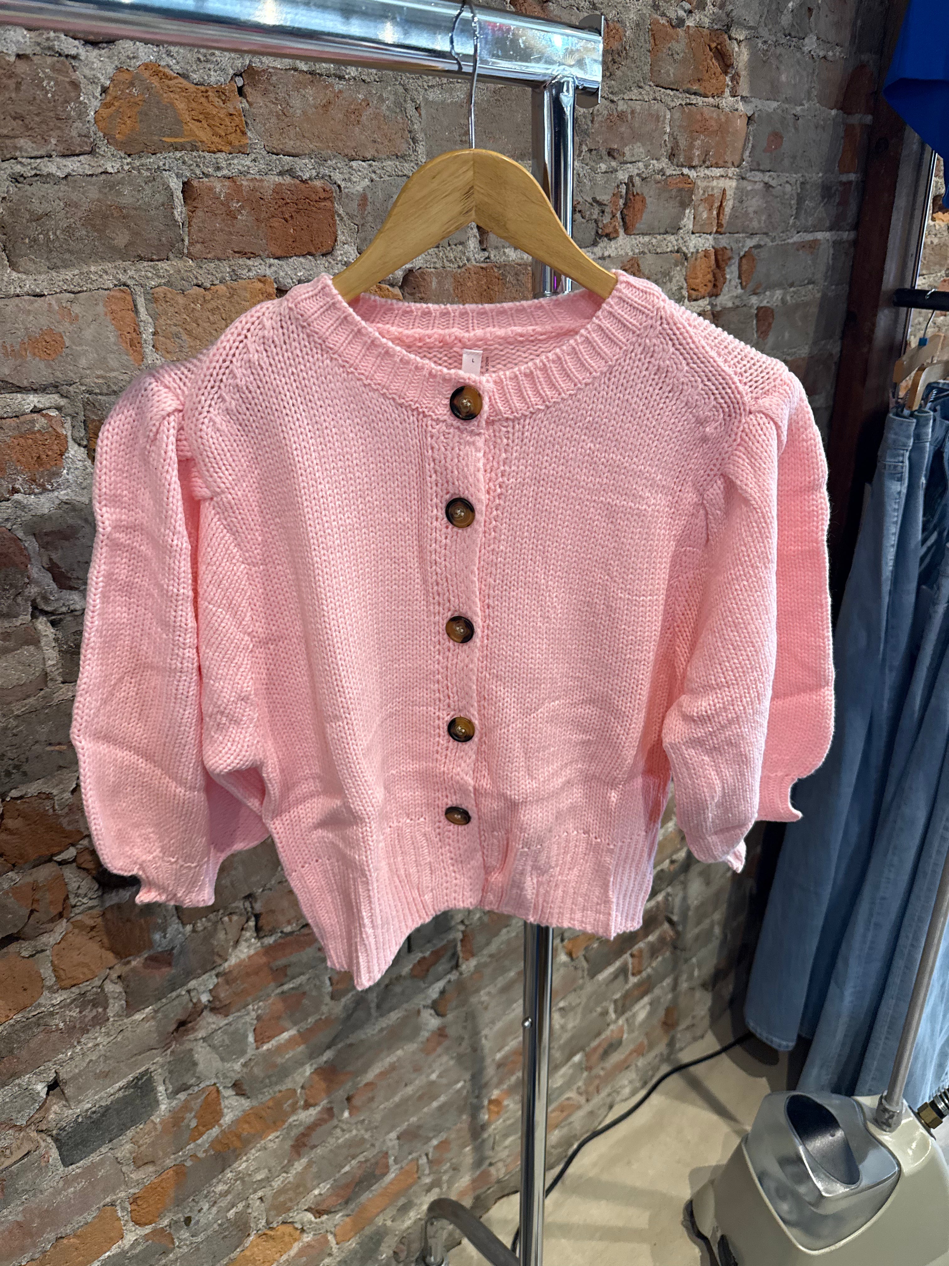 Roslyn Button Down Sweater-apparel-Glam-The Funky Zebra Ames, Women's Fashion Boutique in Ames, Iowa