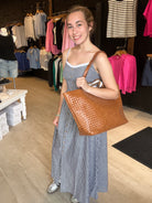 Laila Button Down Midi Dress-Dresses-Blu Pepper-The Funky Zebra Ames, Women's Fashion Boutique in Ames, Iowa