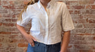 Chantal Off White Top-Short Sleeves-Molly Bracken-The Funky Zebra Ames, Women's Fashion Boutique in Ames, Iowa