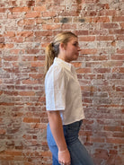 Chantal Off White Top-Short Sleeves-Molly Bracken-The Funky Zebra Ames, Women's Fashion Boutique in Ames, Iowa
