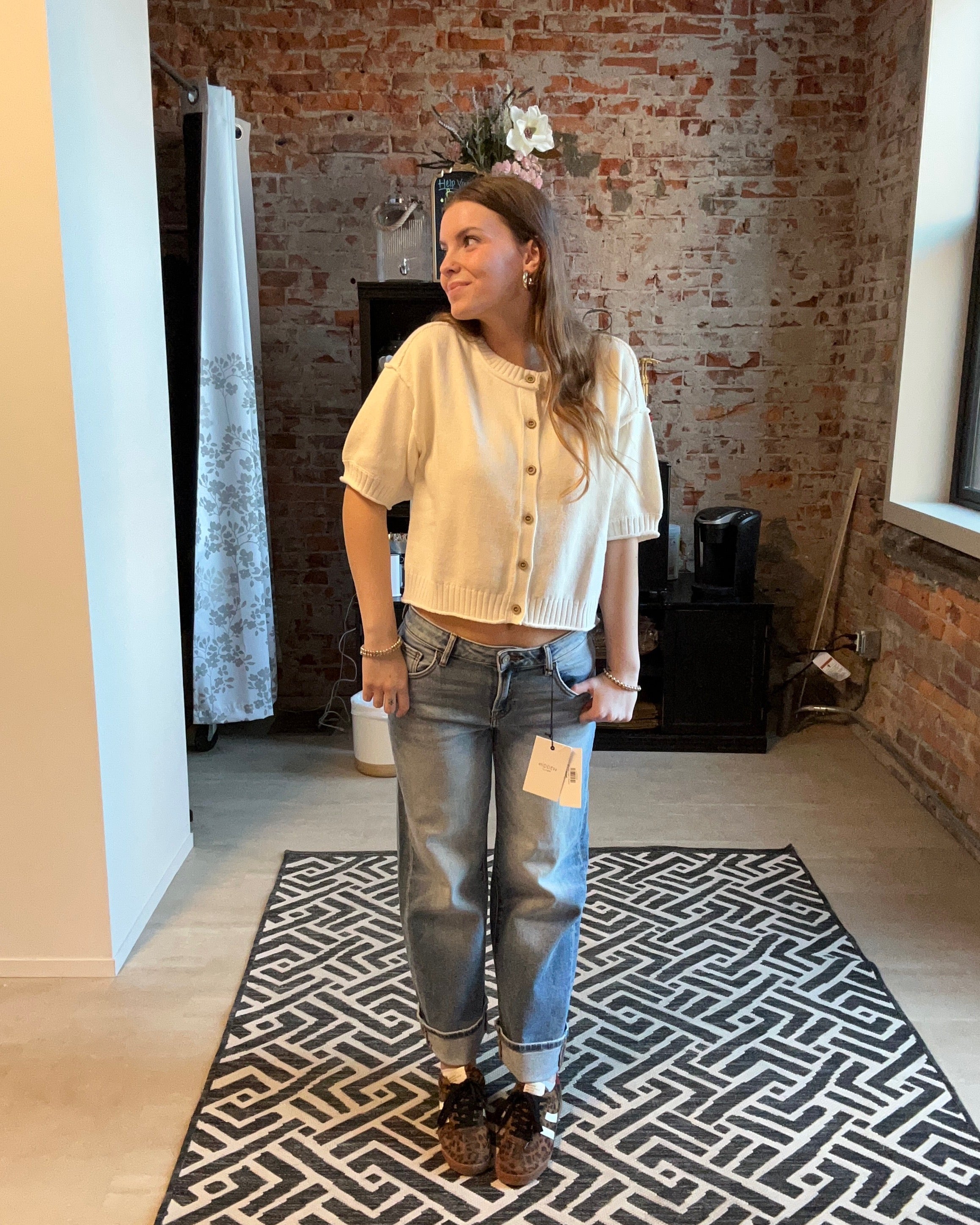 Joanna Cuffed Jean-Jeans-Hidden-The Funky Zebra Ames, Women's Fashion Boutique in Ames, Iowa