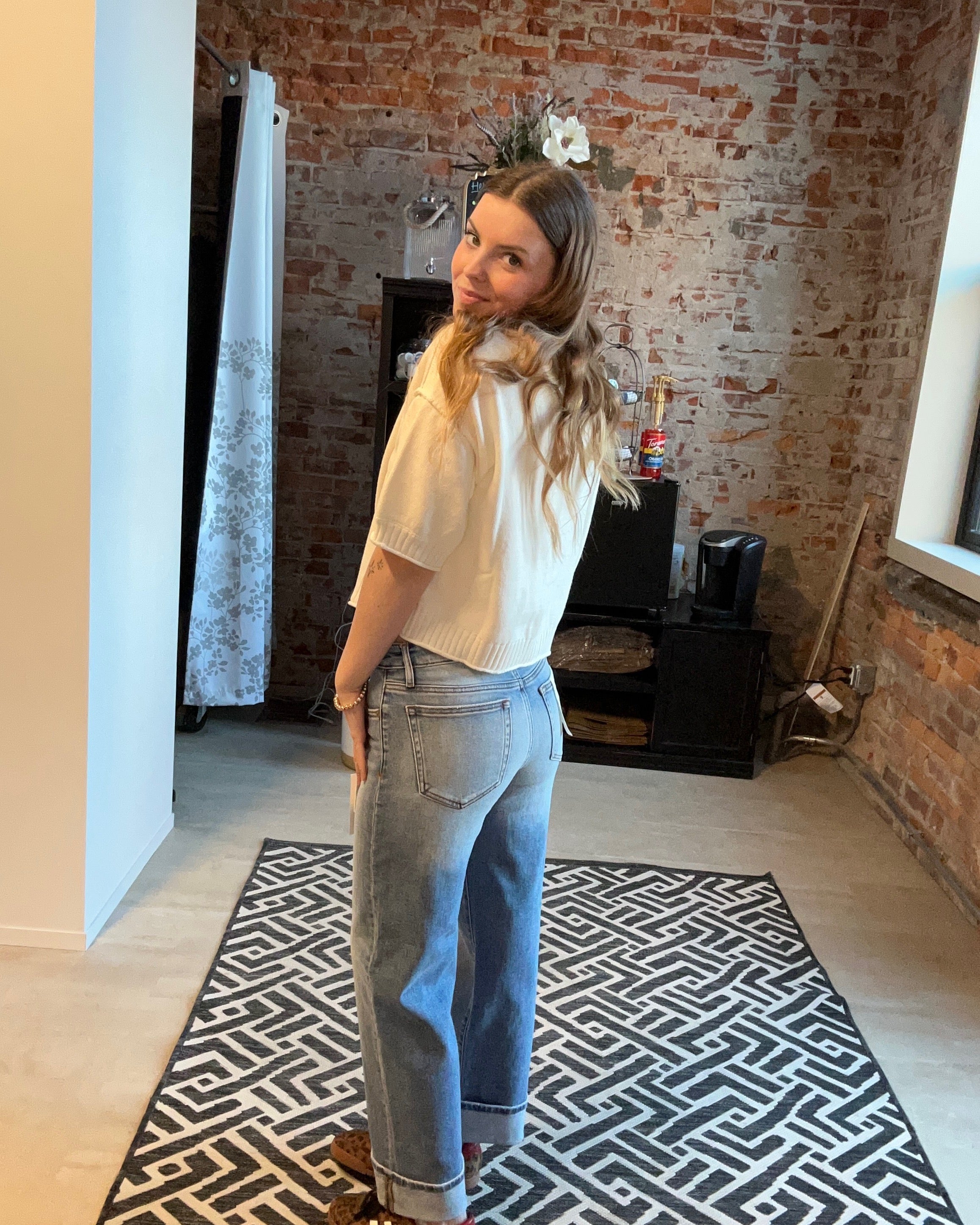 Joanna Cuffed Jean-Jeans-Hidden-The Funky Zebra Ames, Women's Fashion Boutique in Ames, Iowa