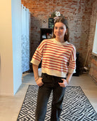 Diane Striped Sweater-Sweaters-J.O.A-The Funky Zebra Ames, Women's Fashion Boutique in Ames, Iowa