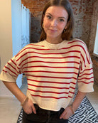 Diane Striped Sweater-Sweaters-J.O.A-The Funky Zebra Ames, Women's Fashion Boutique in Ames, Iowa