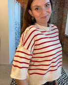 Diane Striped Sweater-Sweaters-J.O.A-The Funky Zebra Ames, Women's Fashion Boutique in Ames, Iowa