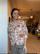 Floral Fun Blouse-Long Sleeves-fate-The Funky Zebra Ames, Women's Fashion Boutique in Ames, Iowa