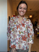 Floral Fun Blouse-Long Sleeves-fate-The Funky Zebra Ames, Women's Fashion Boutique in Ames, Iowa