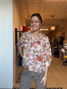 Floral Fun Blouse-Long Sleeves-fate-The Funky Zebra Ames, Women's Fashion Boutique in Ames, Iowa