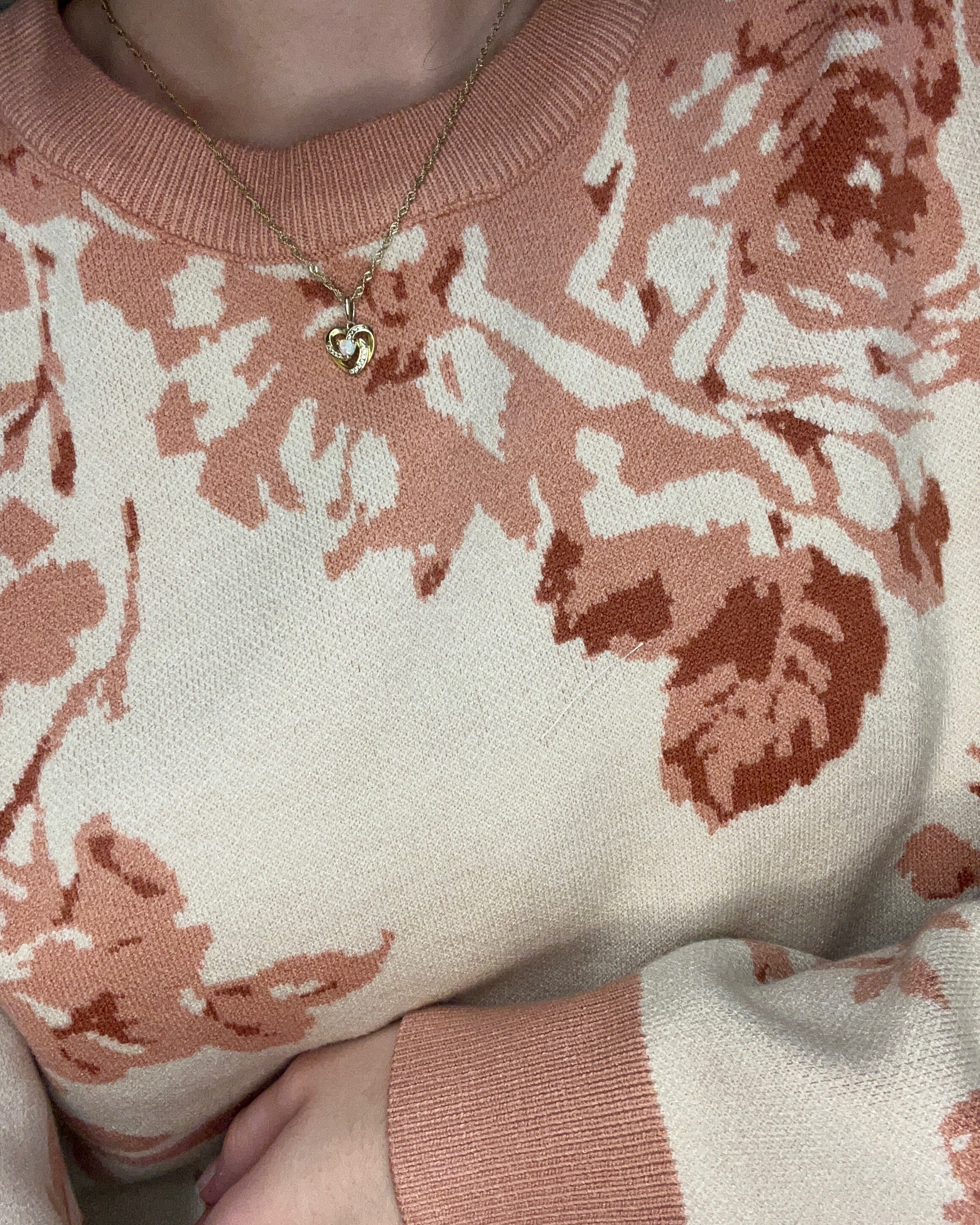 Jenni Salmon Sweater-Sweaters-Staccato-The Funky Zebra Ames, Women's Fashion Boutique in Ames, Iowa