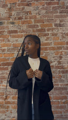 Mattie Black Cardigan-Cardigans-Charlie-The Funky Zebra Ames, Women's Fashion Boutique in Ames, Iowa