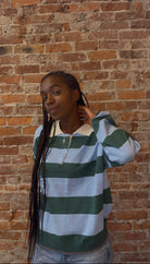 STRIPED RUGBY SWEATER-Long Sleeves-&MERCI-The Funky Zebra Ames, Women's Fashion Boutique in Ames, Iowa