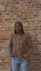 Aurora Long Sleeve Button Cardigan-Cardigans-The Funky Zebra Ames-The Funky Zebra Ames, Women's Fashion Boutique in Ames, Iowa