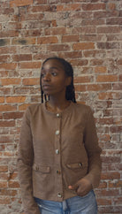 Aurora Long Sleeve Button Cardigan-Cardigans-The Funky Zebra Ames-The Funky Zebra Ames, Women's Fashion Boutique in Ames, Iowa