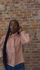 Natalia Button-Down-Long Sleeves-&MERCI-The Funky Zebra Ames, Women's Fashion Boutique in Ames, Iowa