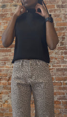 Mica High Rise Barrel-Leg Leopard Jean-Jeans-Mica-The Funky Zebra Ames, Women's Fashion Boutique in Ames, Iowa