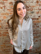 Kristy Blouse-Long Sleeves-Blu Pepper-The Funky Zebra Ames, Women's Fashion Boutique in Ames, Iowa