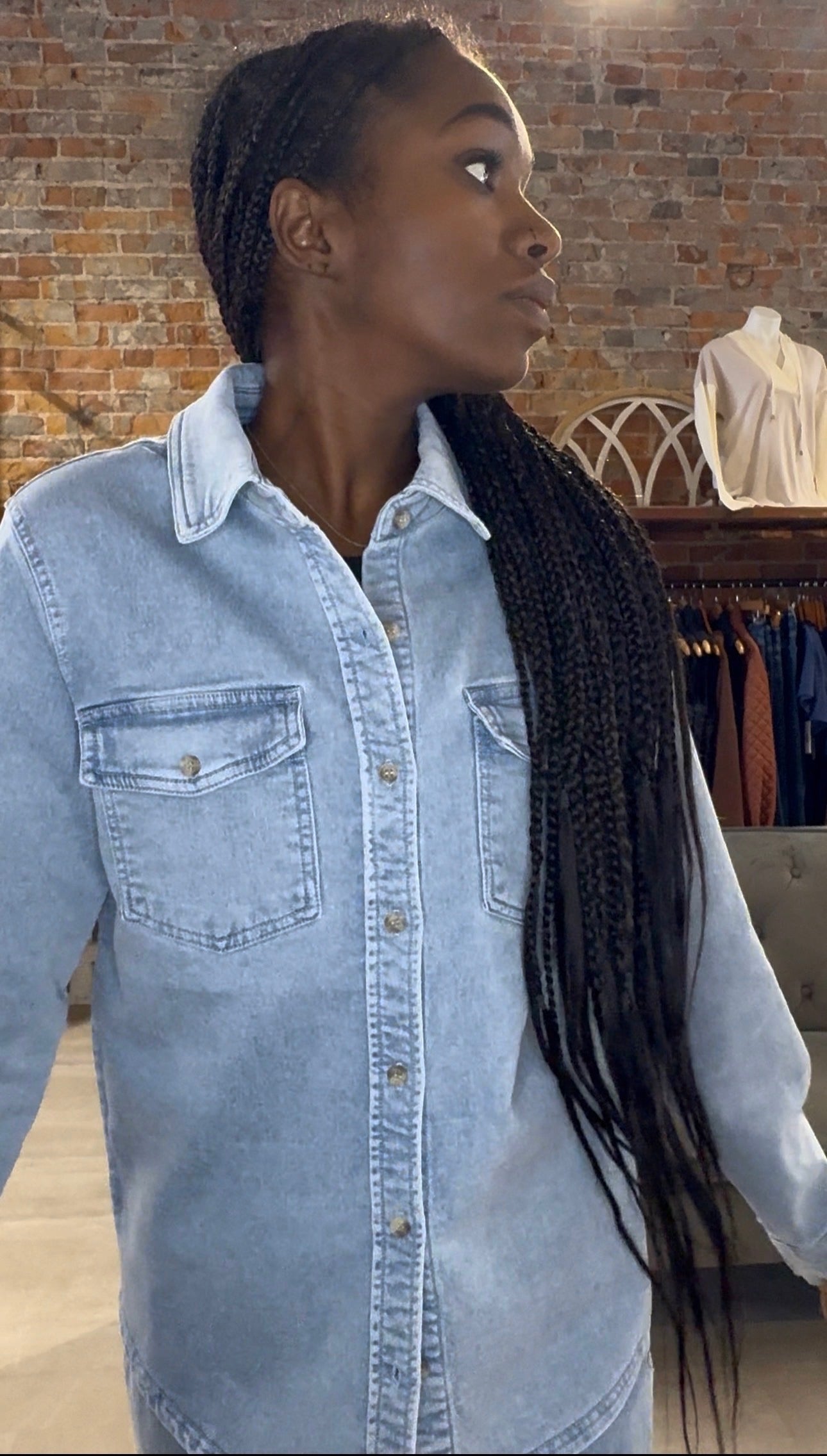 Raylynn Shirt-Outerwear-Thread and Supply-The Funky Zebra Ames, Women's Fashion Boutique in Ames, Iowa