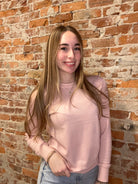 Charlie Crewneck Sweater-Long Sleeves-Be Cool-The Funky Zebra Ames, Women's Fashion Boutique in Ames, Iowa