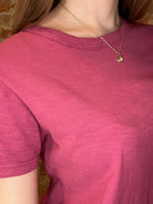 Elly Cotton Slub Tee-Short Sleeves-Be Cool-The Funky Zebra Ames, Women's Fashion Boutique in Ames, Iowa