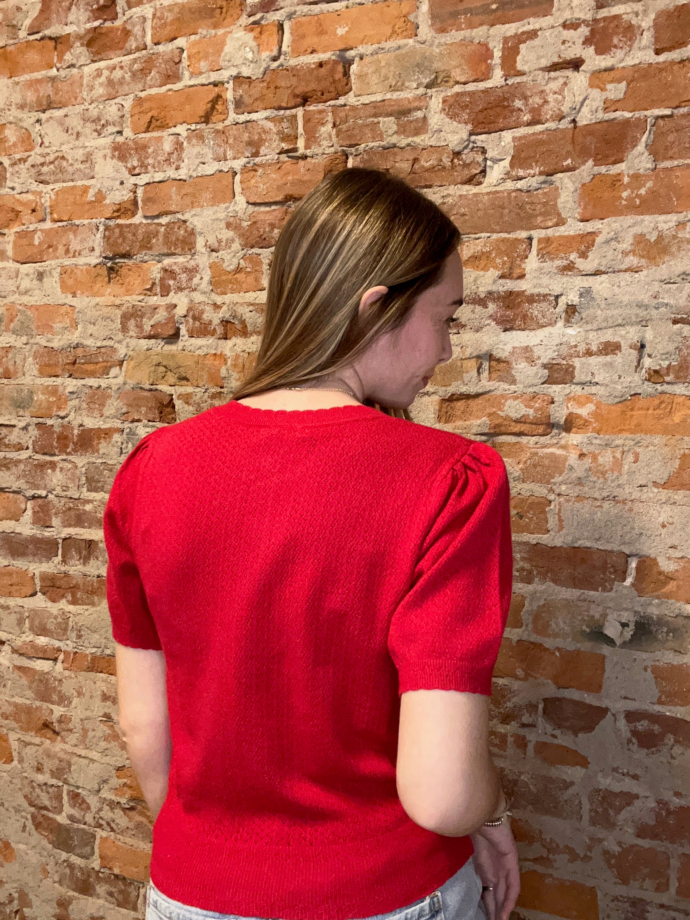 Danielle Short Sleeve Cardigan-Short Sleeves-Be Cool-The Funky Zebra Ames, Women's Fashion Boutique in Ames, Iowa