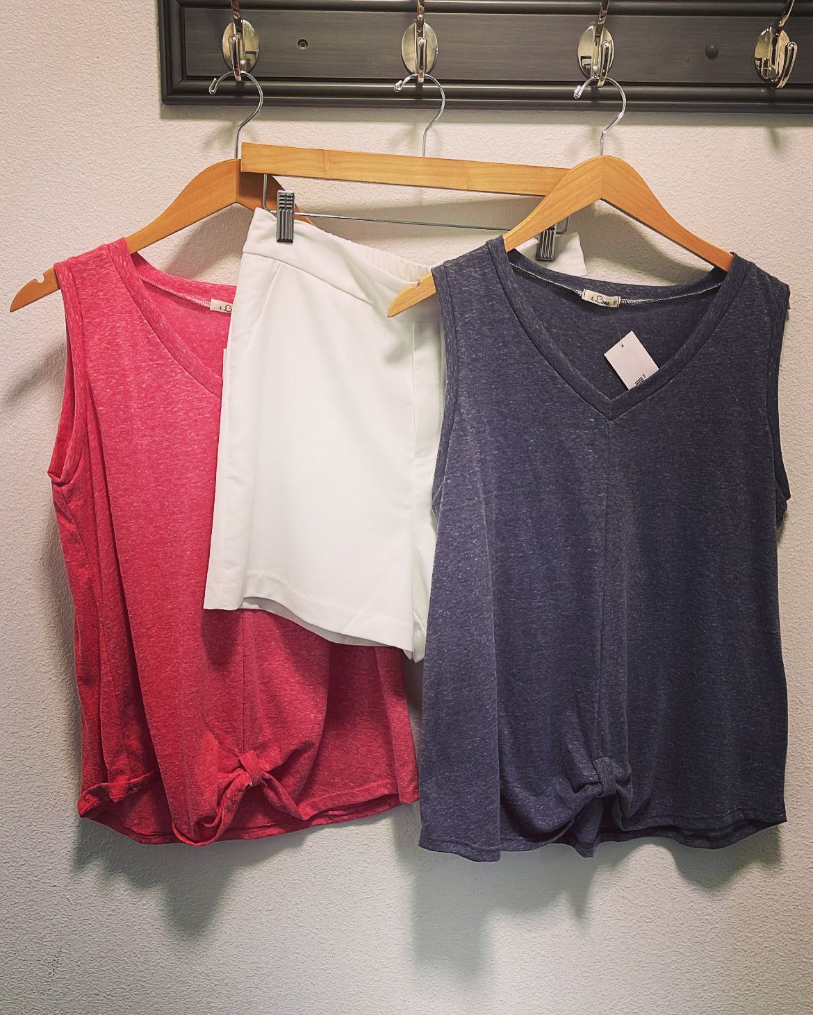 MN Classic White Shorts-Shorts-The Funky Zebra Ames-The Funky Zebra Ames, Women's Fashion Boutique in Ames, Iowa