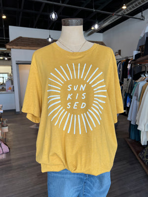 Sunkissed Graphic Tee-The Funky Zebra Ames-The Funky Zebra Ames, Women's Fashion Boutique in Ames, Iowa
