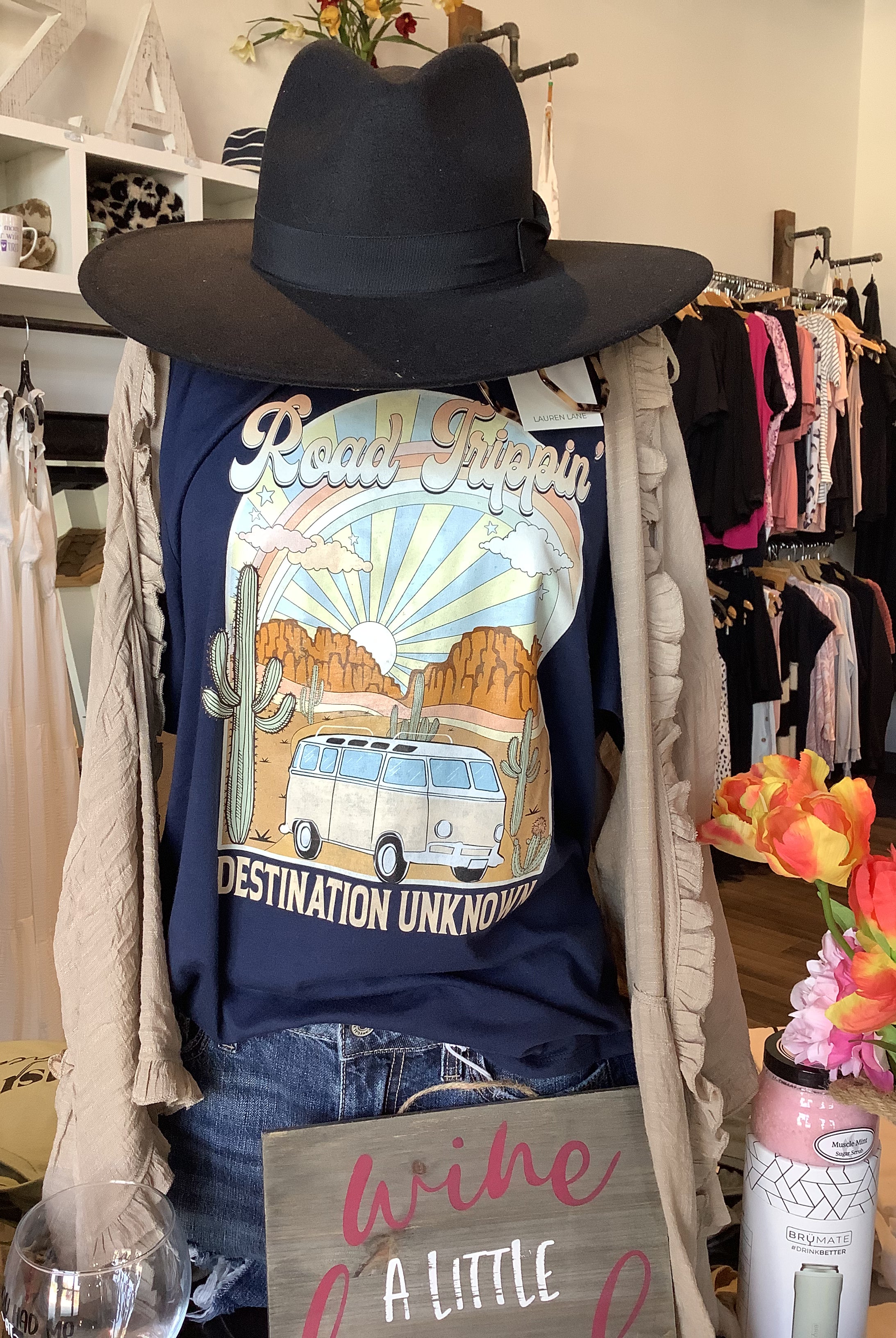 MN Road Trippin-Graphic Tee's-The Funky Zebra Ames-The Funky Zebra Ames, Women's Fashion Boutique in Ames, Iowa