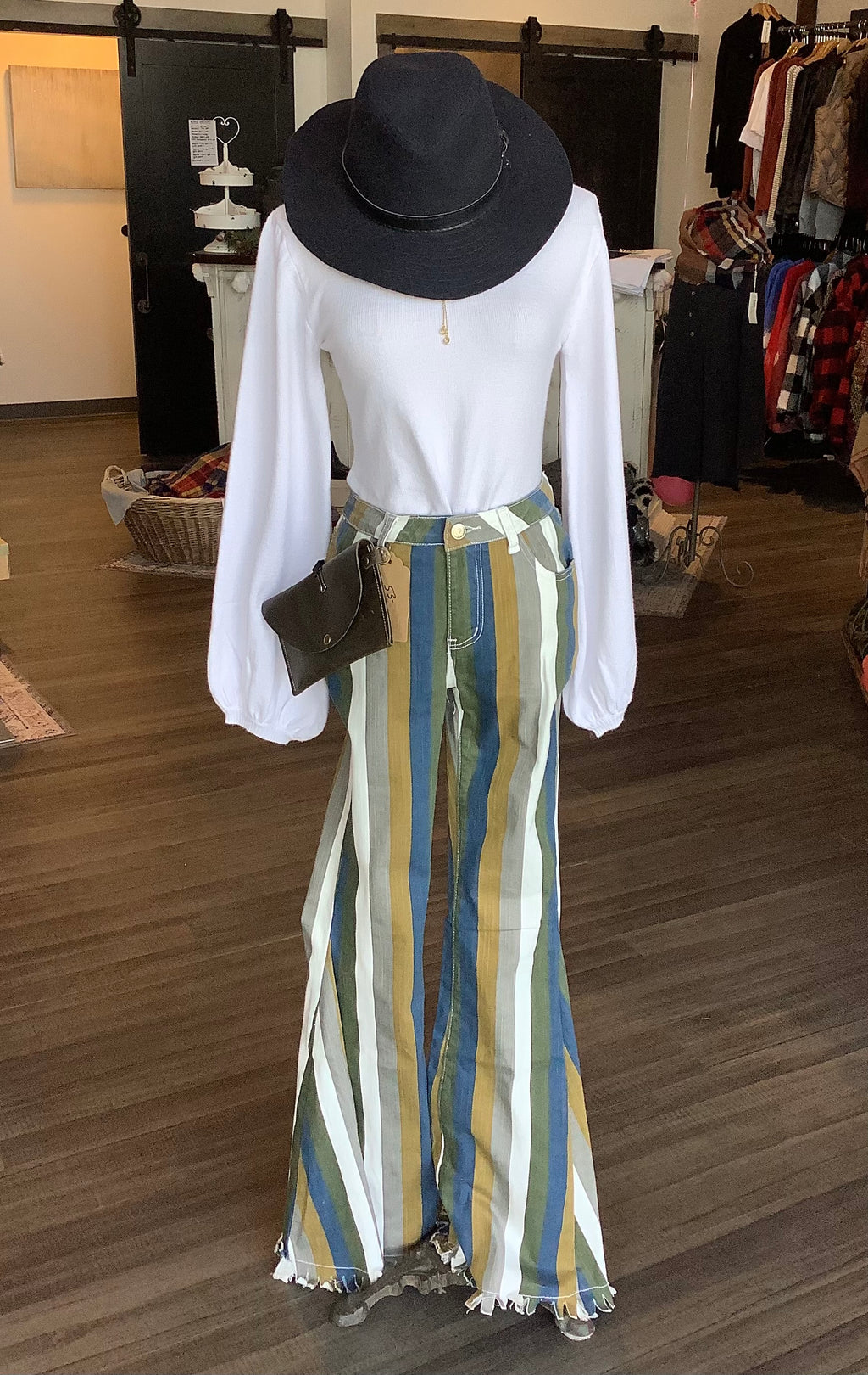 MS Simone Striped Flares